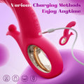 Pink clitoral vibrator with curved ergonomic shape for targeted stimulation