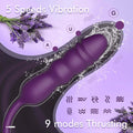 G-spot vibrator plug showing flexible shaft and suction feature