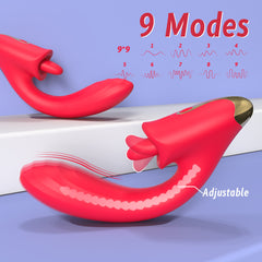 2024 New Jasmine Tongue Licking Vibrator G Spot Adult Women Sex Toy