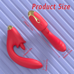 2024 New Jasmine Tongue Licking Vibrator G Spot Adult Women Sex Toy