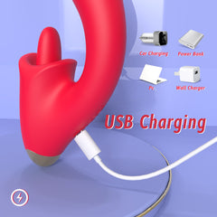 2024 New Jasmine Tongue Licking Vibrator G Spot Adult Women Sex Toy