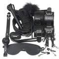 Leather BDSM Kit Bondage Set Adult Toys Sex Games Handcuffs Whip sm Sex Toy — view 6