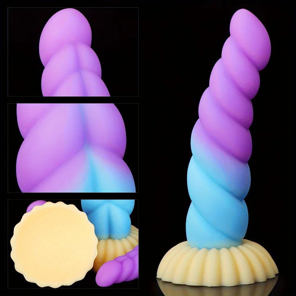Liquid Silicone Mixed Color Dildo - Seductiva