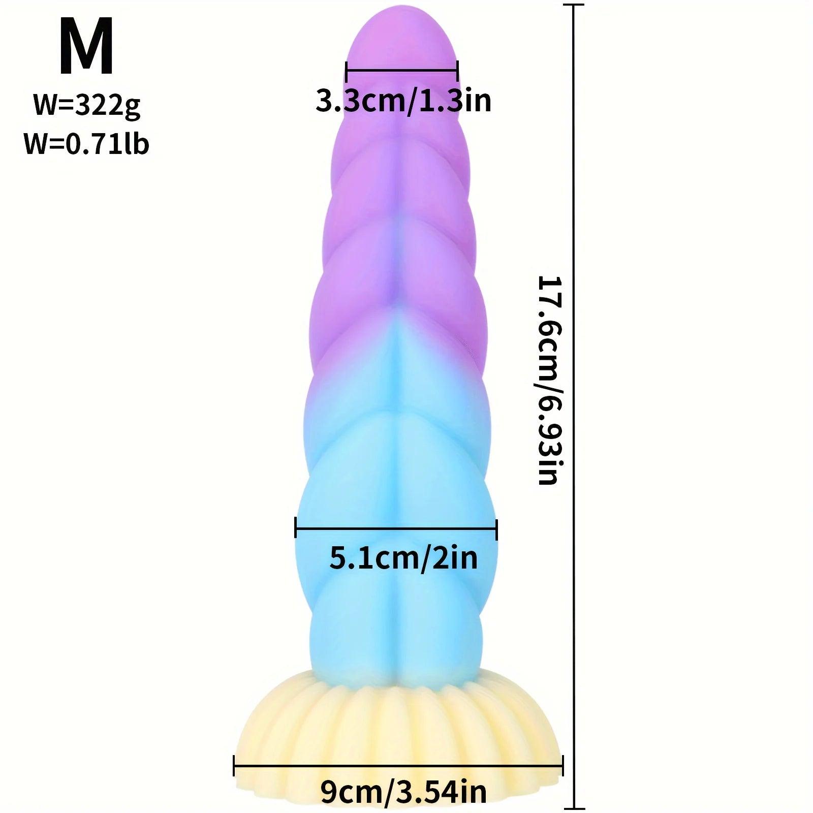 Liquid Silicone Mixed Color Dildo - Seductiva