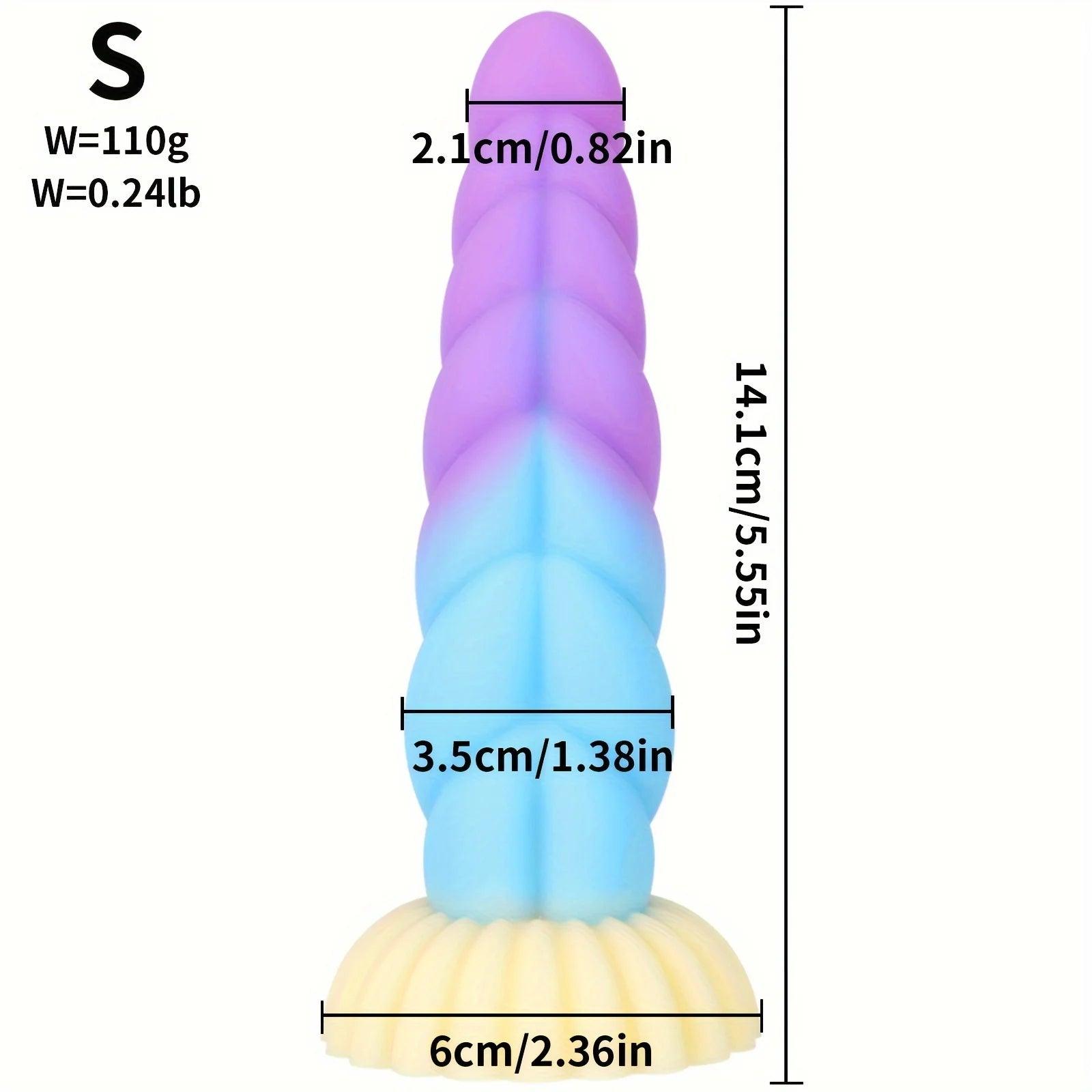 Liquid Silicone Mixed Color Dildo - Seductiva