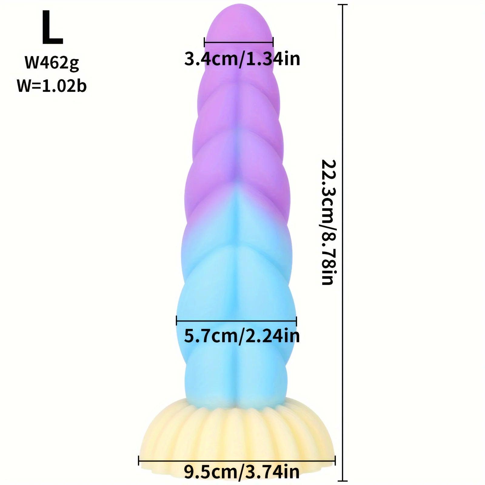 Liquid Silicone Mixed Color Dildo - Seductiva