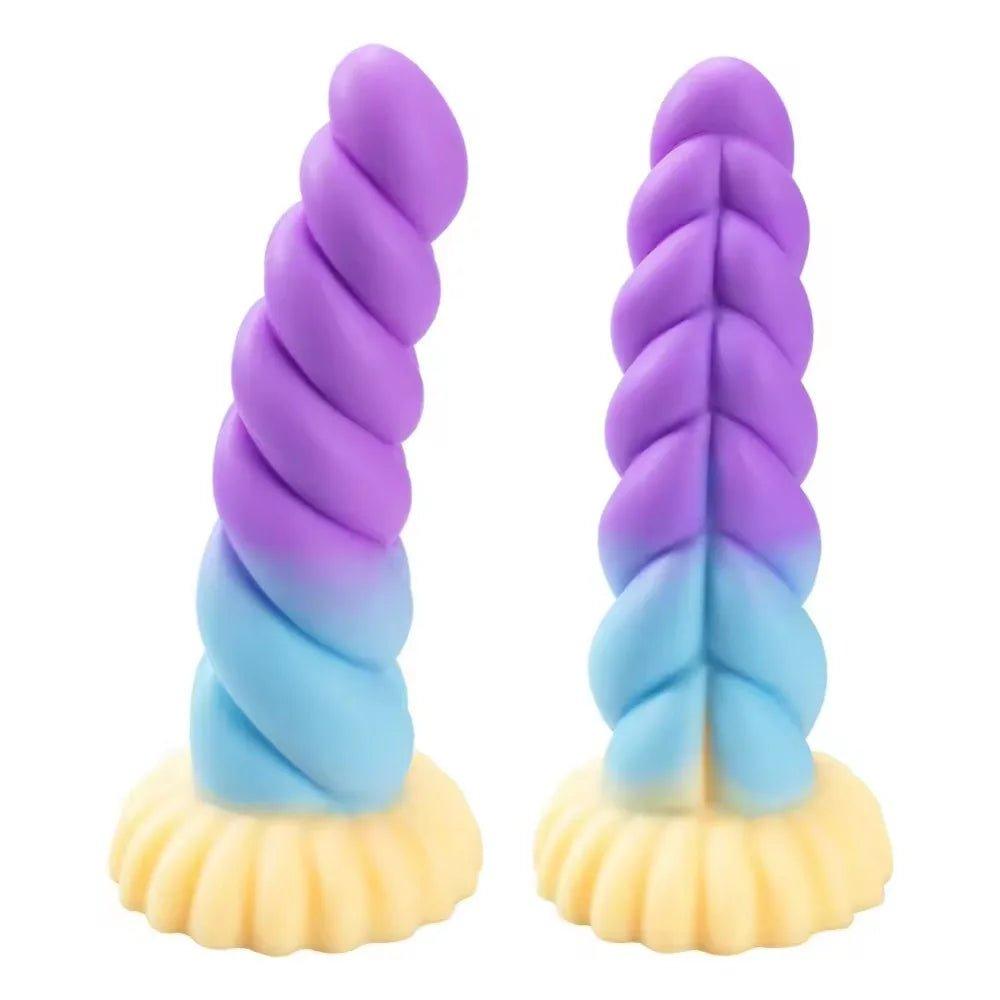 Liquid Silicone Mixed Color Dildo - Seductiva
