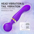 Close-up of the massager head highlighting soft cushioning material and texture.