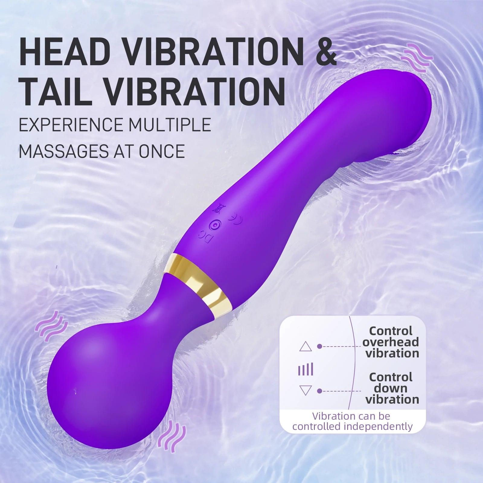 Close-up of the massager head highlighting soft cushioning material and texture.