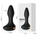Silicone anal vibrator with deep curve design