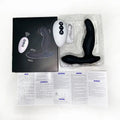 Rechargeable male prostate massager showing vibration control buttons