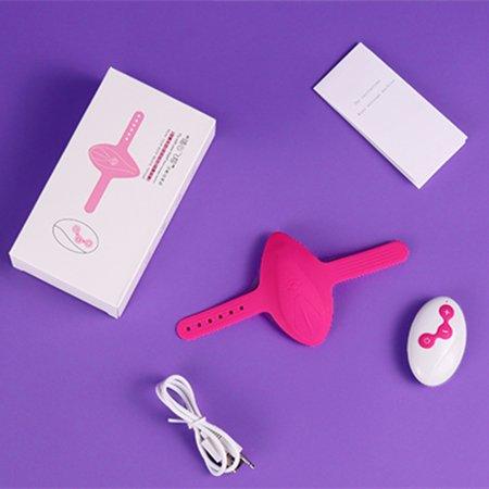 Packaging of wireless remote control vibrator shown in full layout