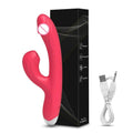 G-spot vibrator and clitoral suction head shown together