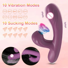 POMFW Clitoral G - spot Vibrator Dildo Suction - Seductiva