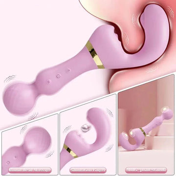 Powerful 2 in 1 AV Vibrator Sex Toys Dildo - Seductiva