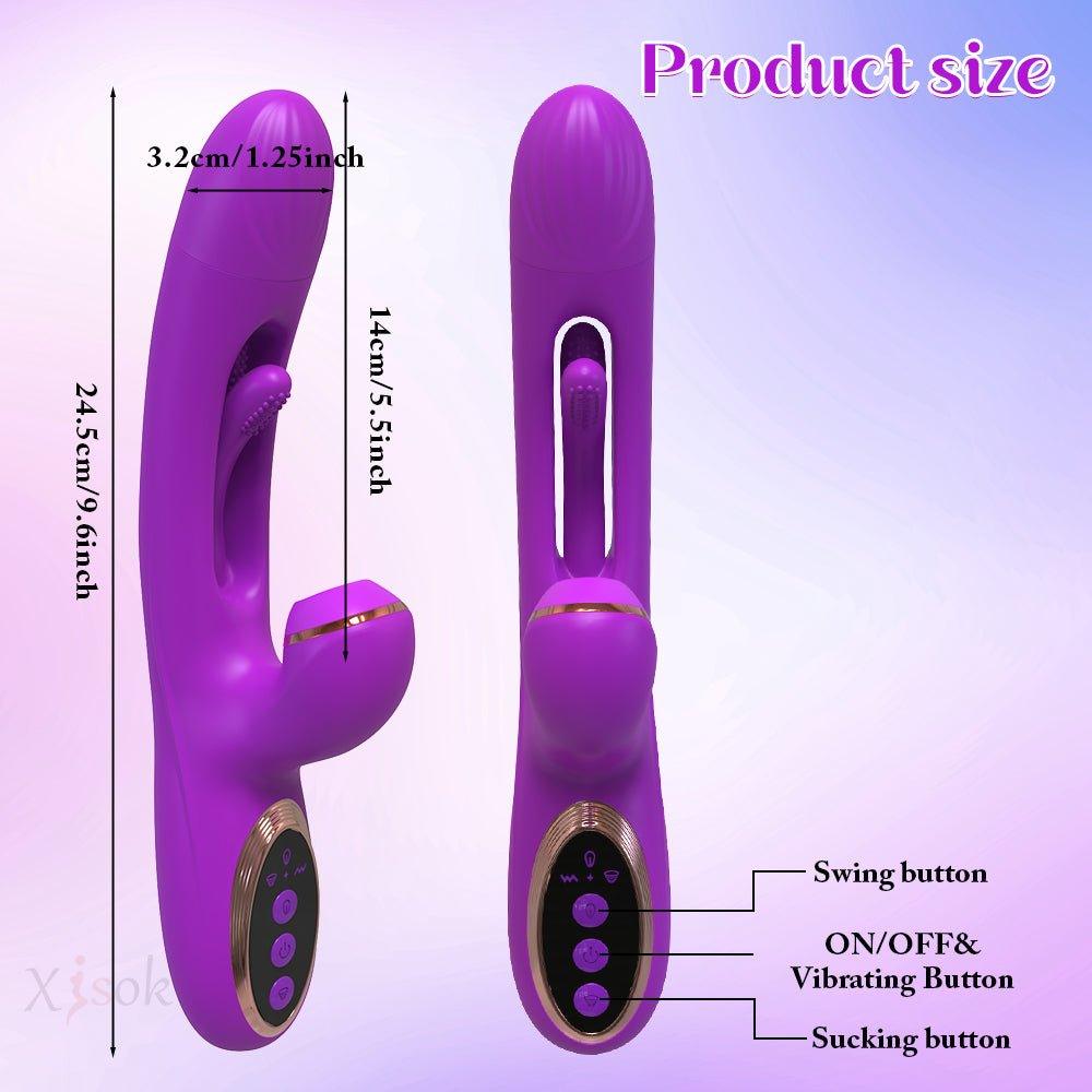 Powerful Sucking Patting Vibrator - Seductiva