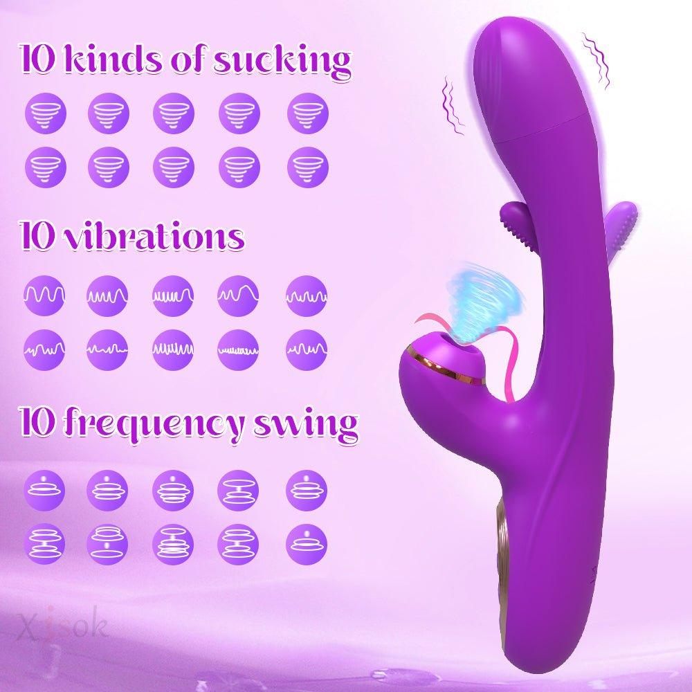Powerful Sucking Patting Vibrator - Seductiva
