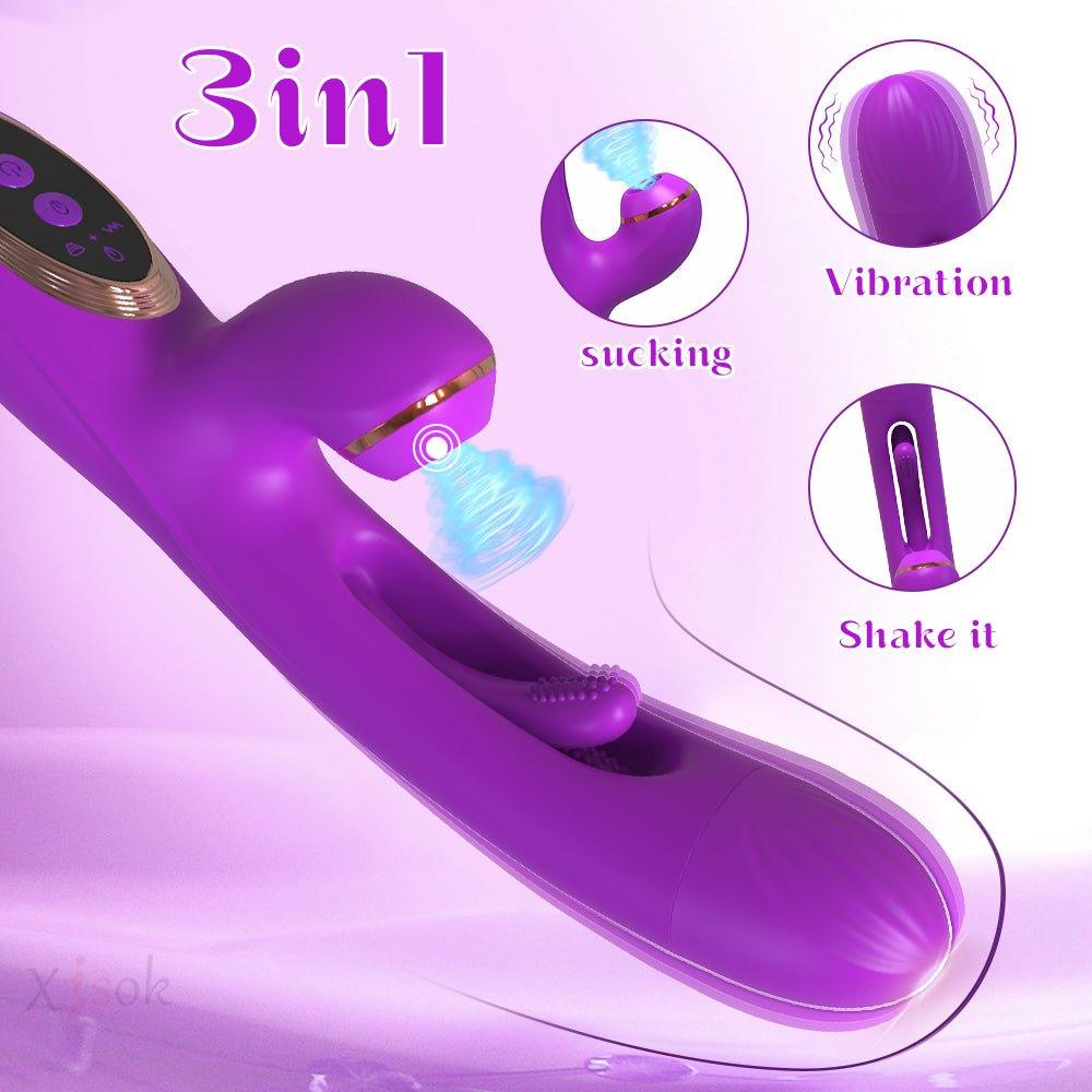 Powerful Sucking Patting Vibrator - Seductiva