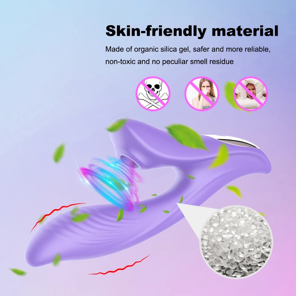 Compact clitoral suction toy with smooth finish