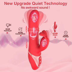 Rabbit 24 Beaded Clitoral Stimulator Thrusting Dildo G - Spot Vibrator - Seductiva