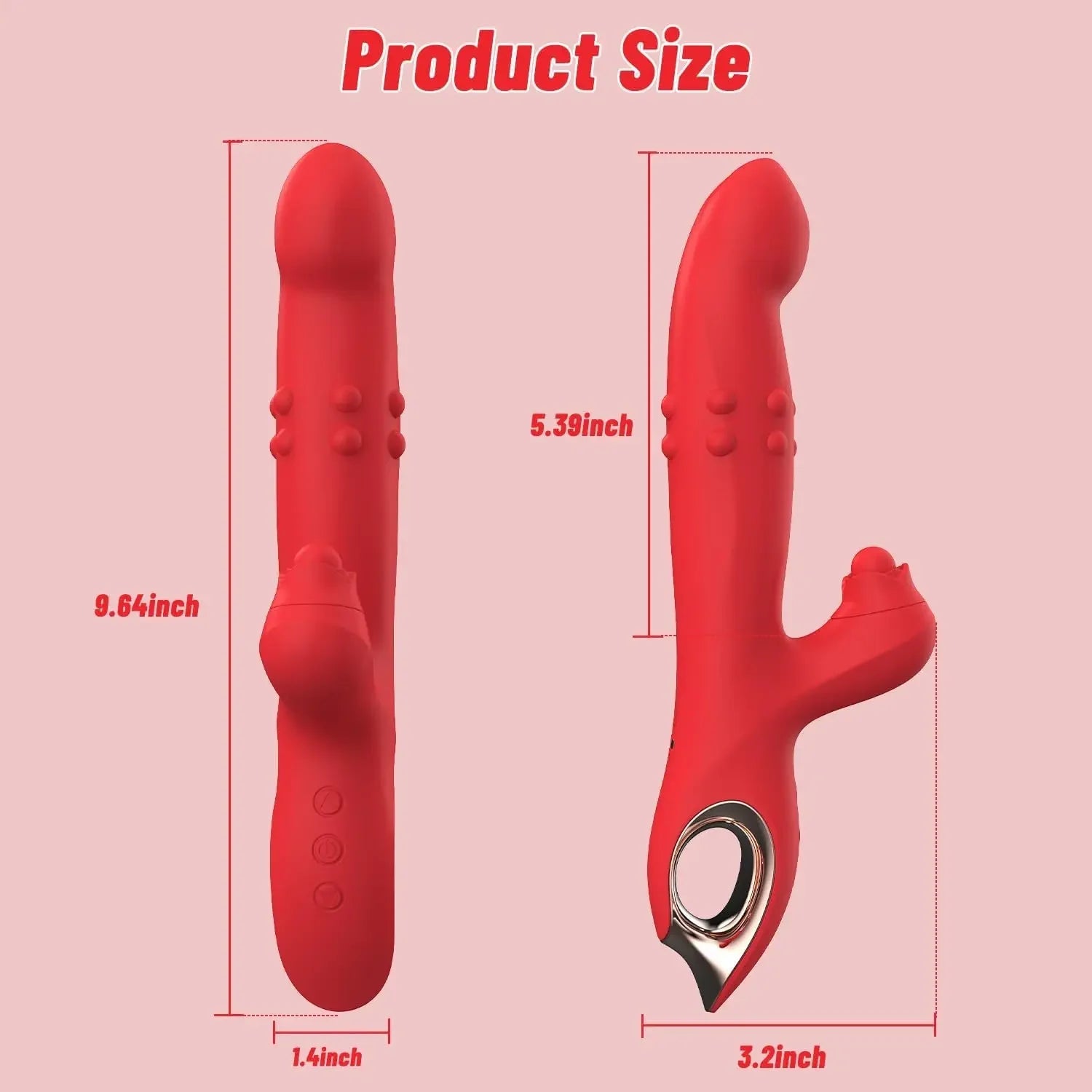 Rabbit Dildo Vibrator - Seductiva