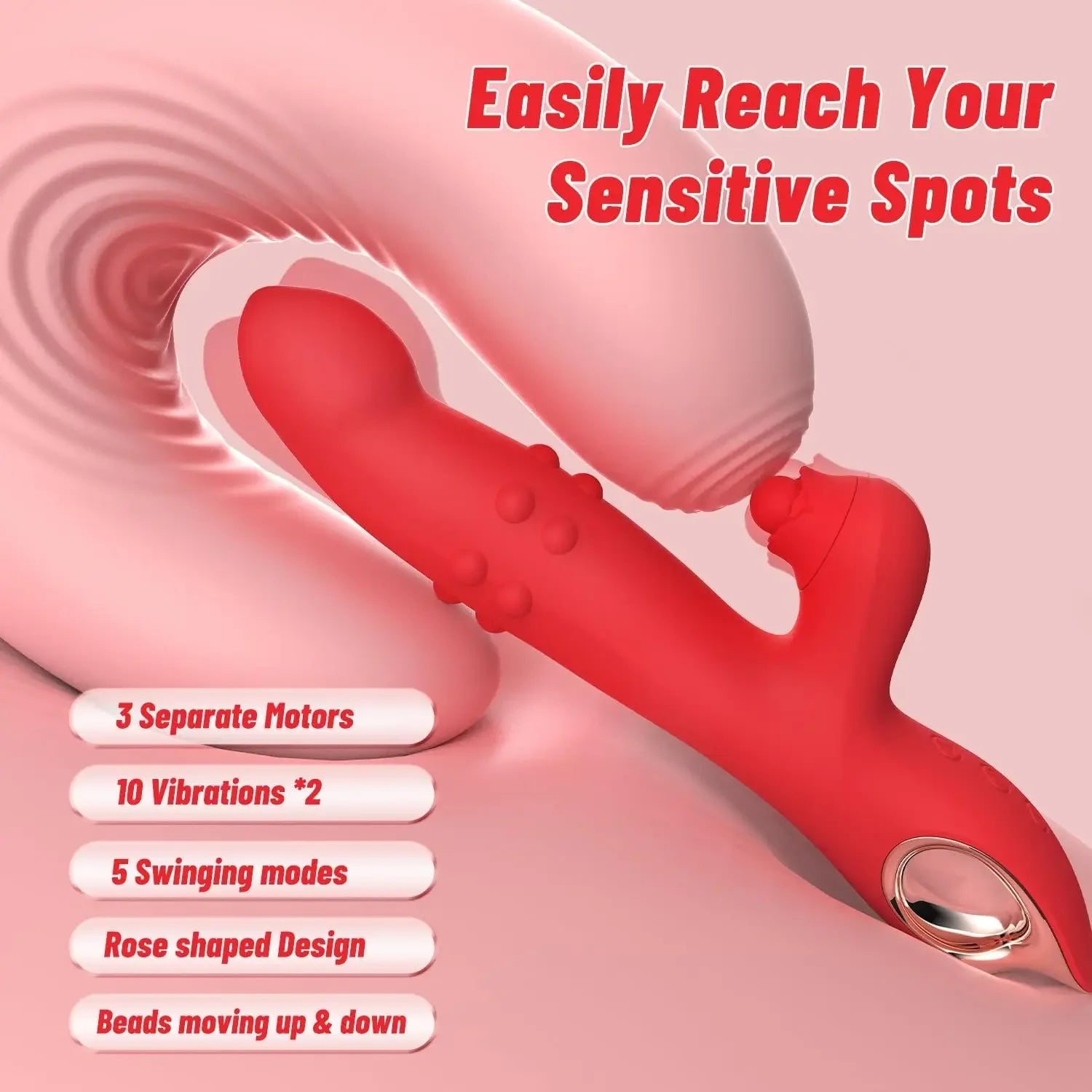 Rabbit Dildo Vibrator - Seductiva