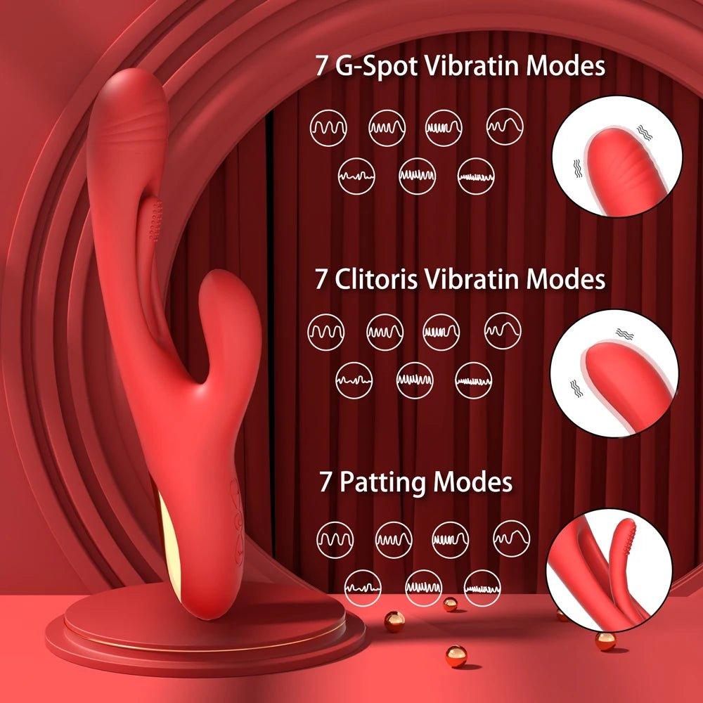 Rabbit Tapping G-Spot Patting Vibrator for Women Sex Toy - Seductiva