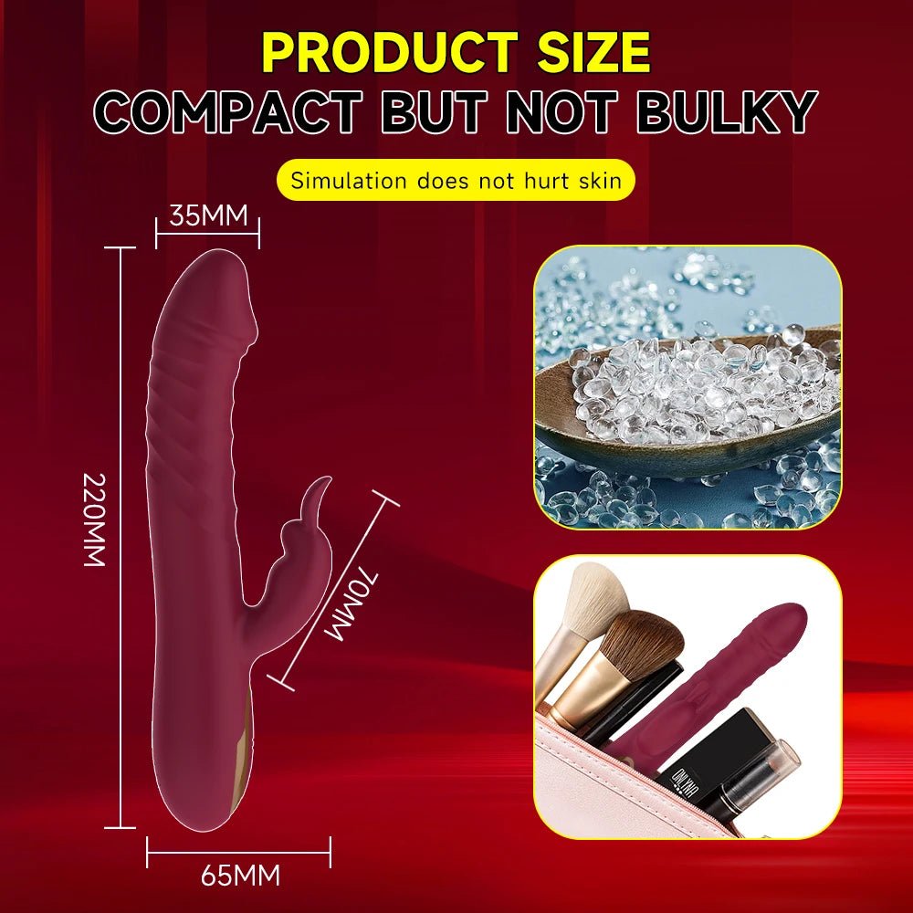 Rabbit Thrust Dildo Vibrator Adult Sex Toy - Seductiva