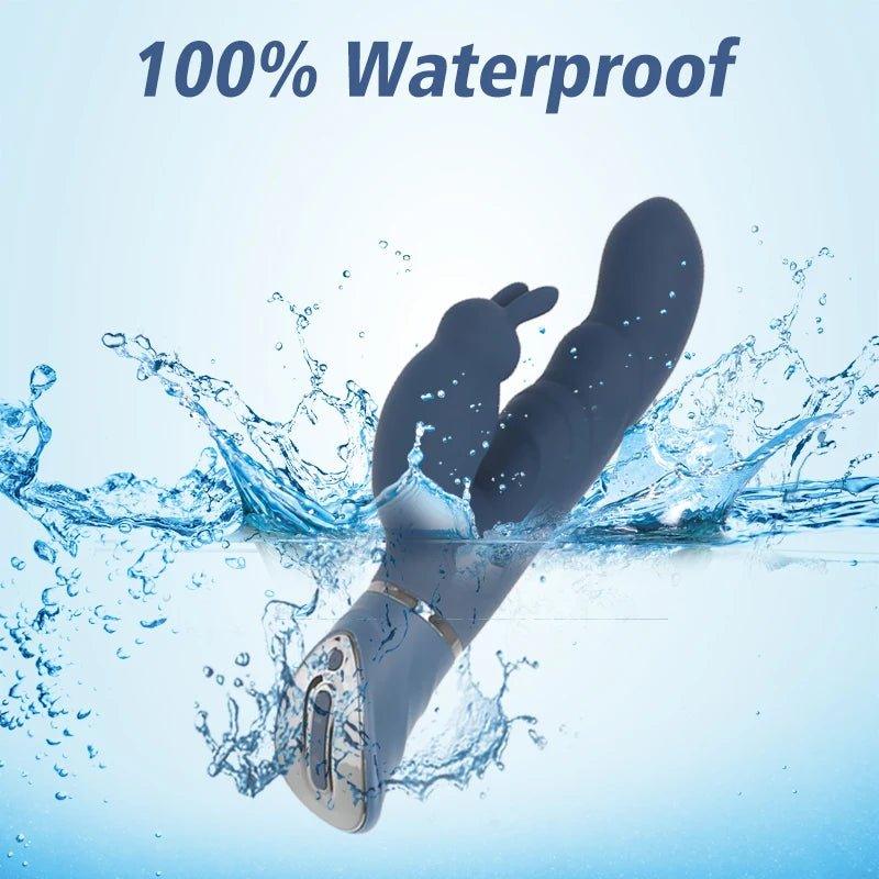 Rabbit Vibrator 10 Vibratory Mode Sex Toy G-spot Female Dildo Vaginal Clitoris Double Vibrator AV Stick Sexual Adult Products - Seductiva