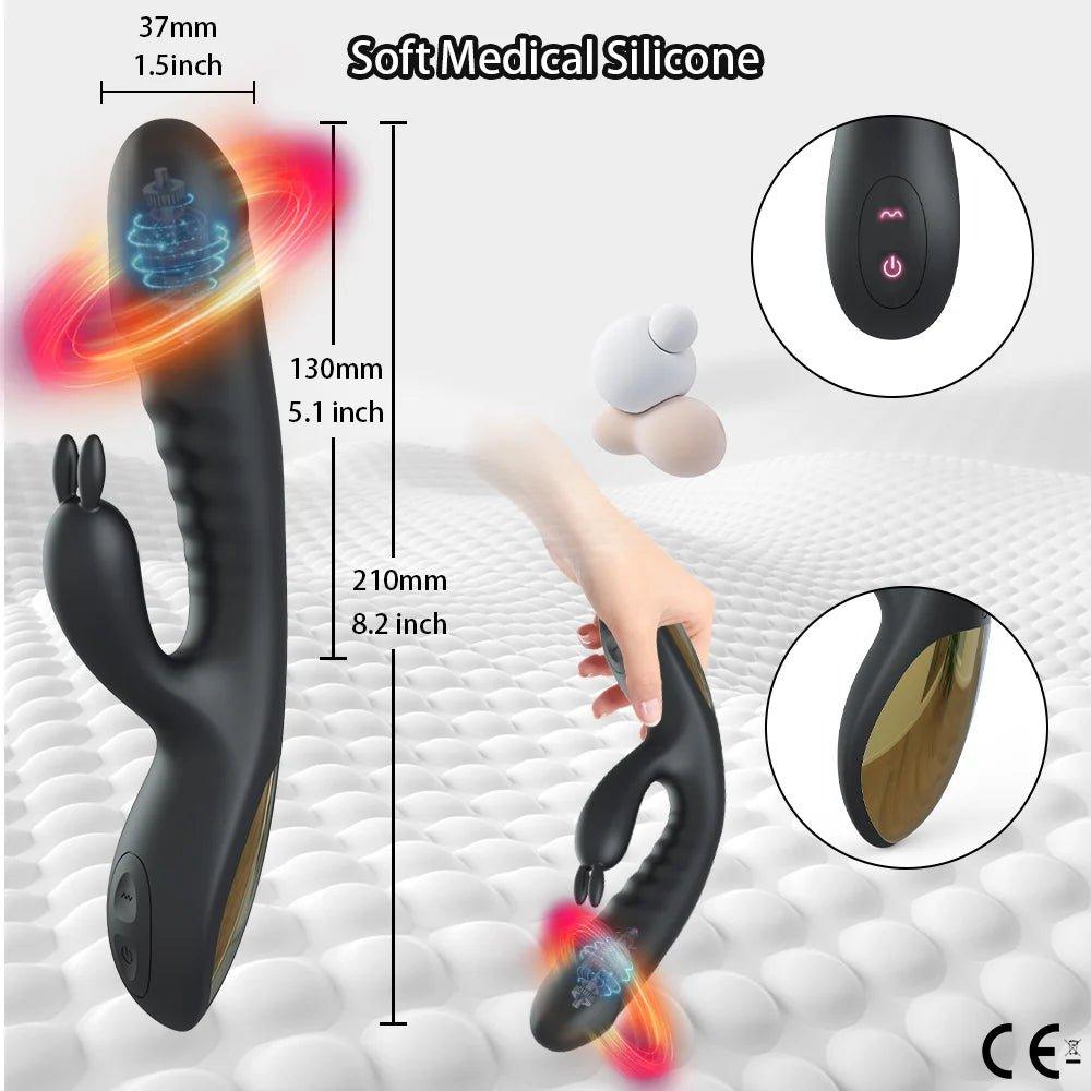 Rabbit Vibrator for Women Dildo Adult Sex Toy - Seductiva