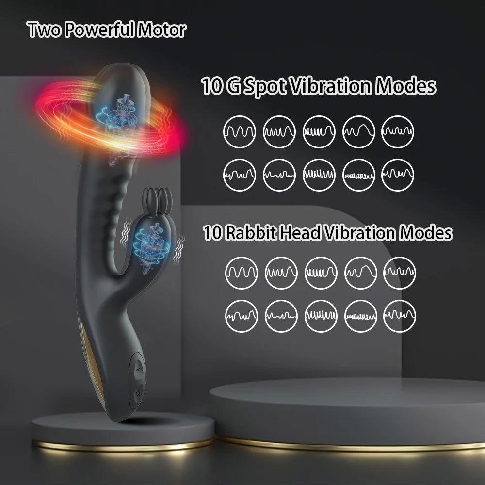 Rabbit Vibrator for Women Dildo Adult Sex Toy - Seductiva