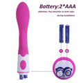 Rechargeable rabbit vibrator displayed with USB charging cable