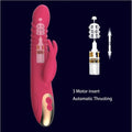 Rabbit vibrator displayed from angled top view with full silhouette