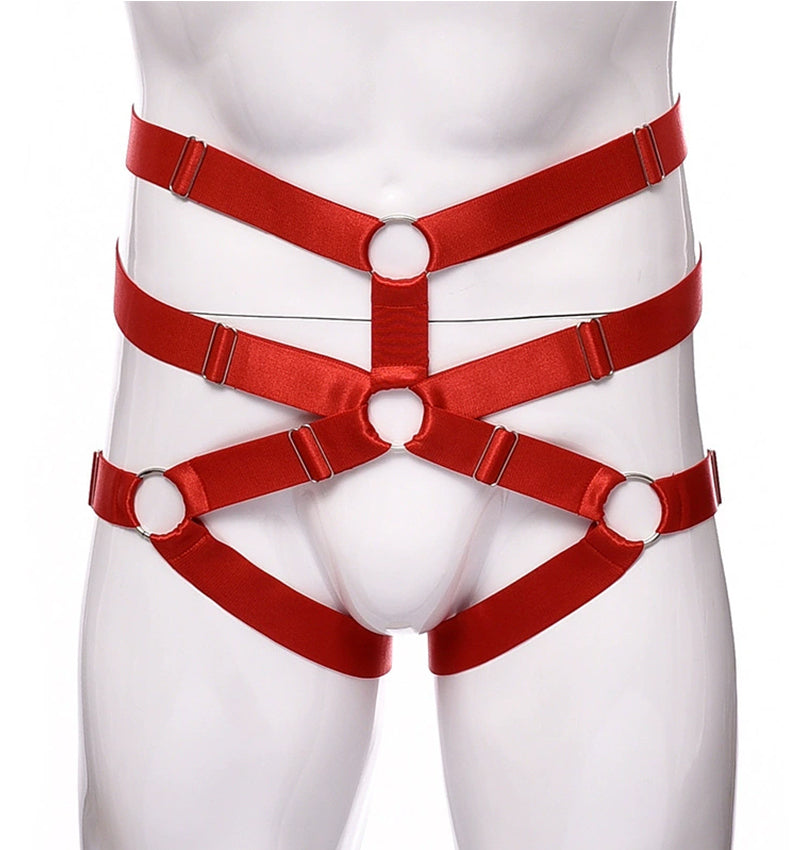 European Hot-Selling Hollow-Out Binding Strap Men's Erotic Underwear