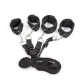 BDSM bondage cuff set displayed with complete product arrangement