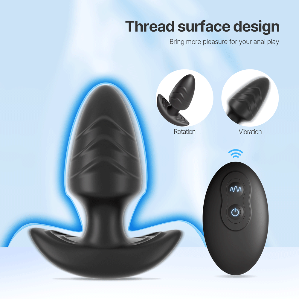 Prostate and anal stimulator with rotating motion and smooth texture
