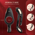 Seductiva double ring vibrator showing ergonomic stretch design