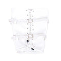 Sex Bdsm Bondage Handcuffs Toys Kit with Leather Open Mouth Mask Hood - Seductiva