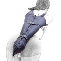 Sex Bdsm Bondage Handcuffs Toys Kit with Leather Open Mouth Mask Hood - Seductiva