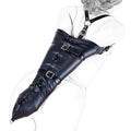 Sex Bdsm Bondage Handcuffs Toys Kit with Leather Open Mouth Mask Hood - Seductiva