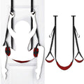 Door restraint swing cushion set with hand and foot straps shown clearly