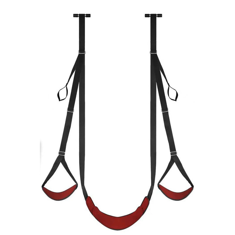 SM swing cushion displayed with adjustable straps and padded leg supports