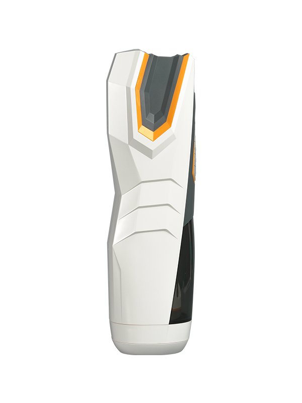 Automatic male sex toy featuring transparent sleeve and LED control panel