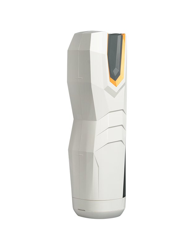 Thrusting and rotating male masturbator shown on white background