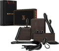 Seductiva pleasure kit including dumbbell patilla and soft leather whip