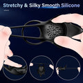 STARFISH testicle stimulator displayed upright with ergonomic shape