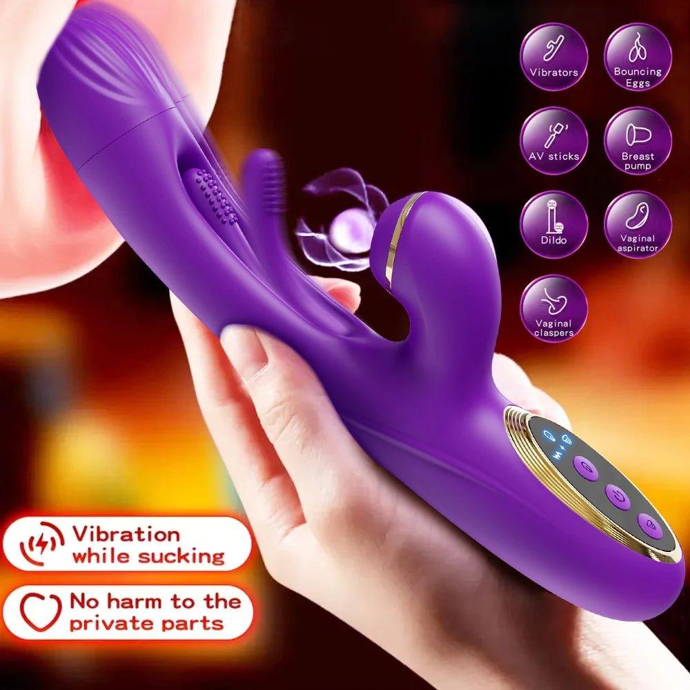 Tapping Flapping Vagina Vibrato Sex Toy for Woman - Seductiva
