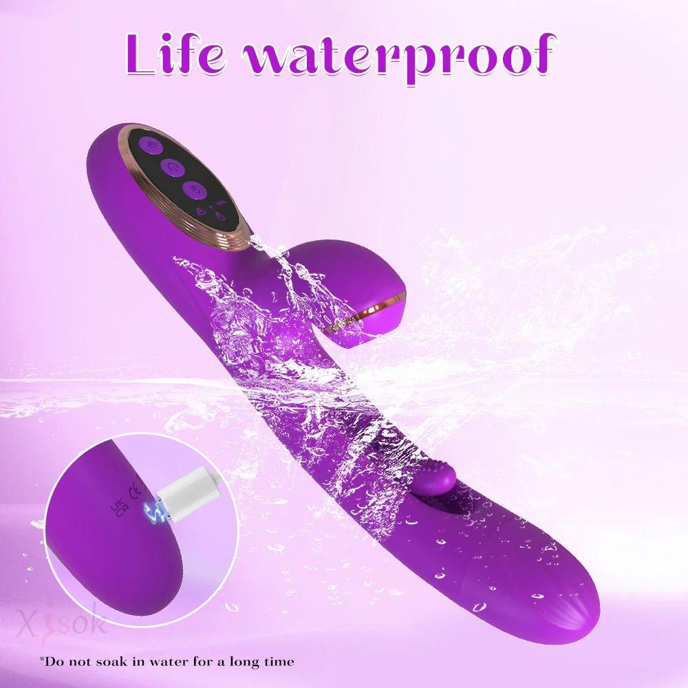 Tapping Flapping Vagina Vibrato Sex Toy for Woman - Seductiva