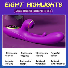 Tapping Flapping Vagina Vibrato Sex Toy for Woman - Seductiva