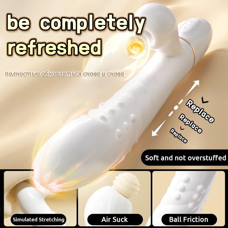Telescopic Bead Vibrator Thrust Gun Sucking Dildo - Adult Sex Toy Seductiva Telescopic Bead Vibrator Thrust Gun Sucking Dildo - Adult Sex Toy Seductiva